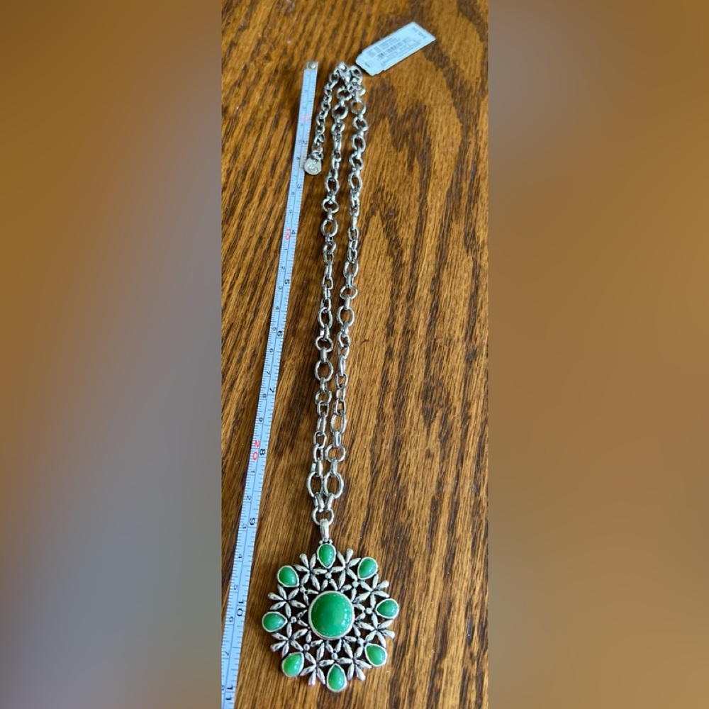 NWT Jade Green and Silver Set. Nickel Free and Sterling Silver Post Earrings. - Picture 10 of 12